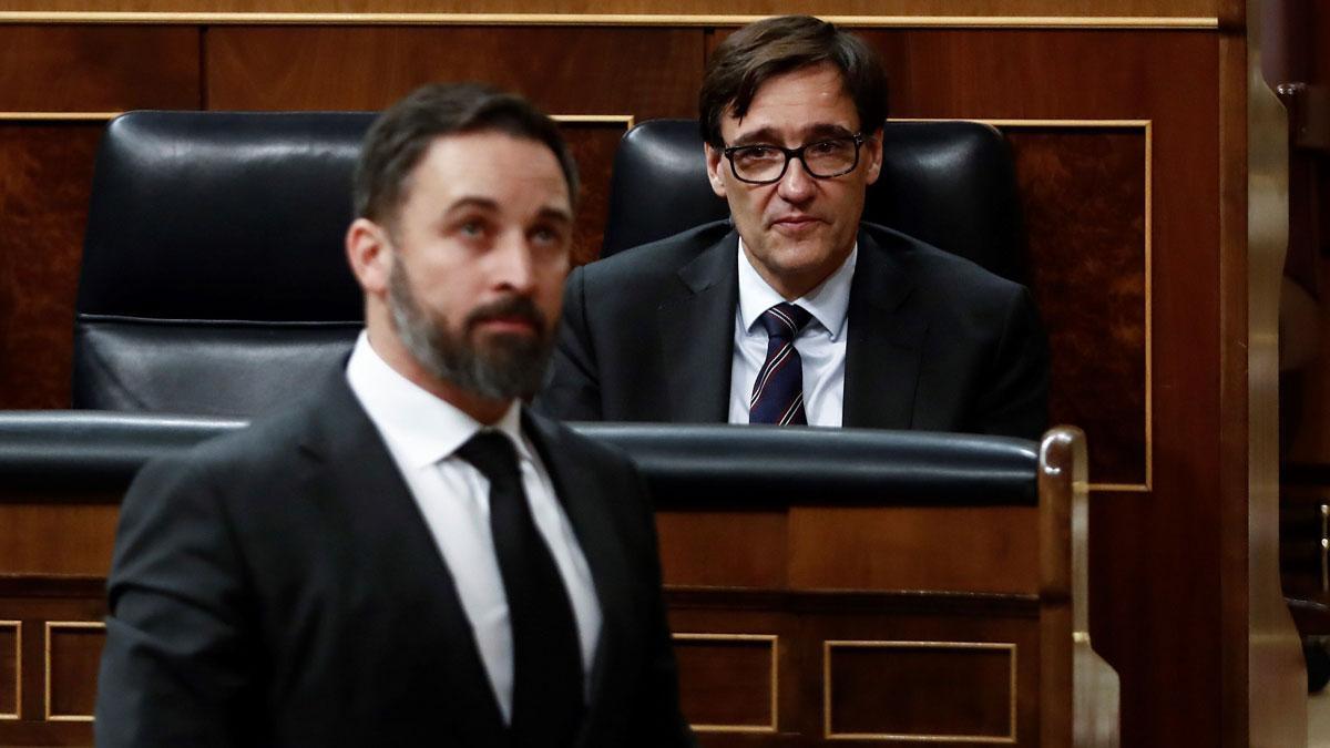 El líder de Vox, Santiago Abascal, ha exigido a Pedro Sánchez el cese inmediato de Pablo Iglesias como vicepresidente tercero y que aplique el artículo 155 en Catalunya para apartar a Quim Torra de la Presidencia de la Generalitat.