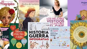 Portadas de algunos de los libros ilustrados y de gran formato recomendados.