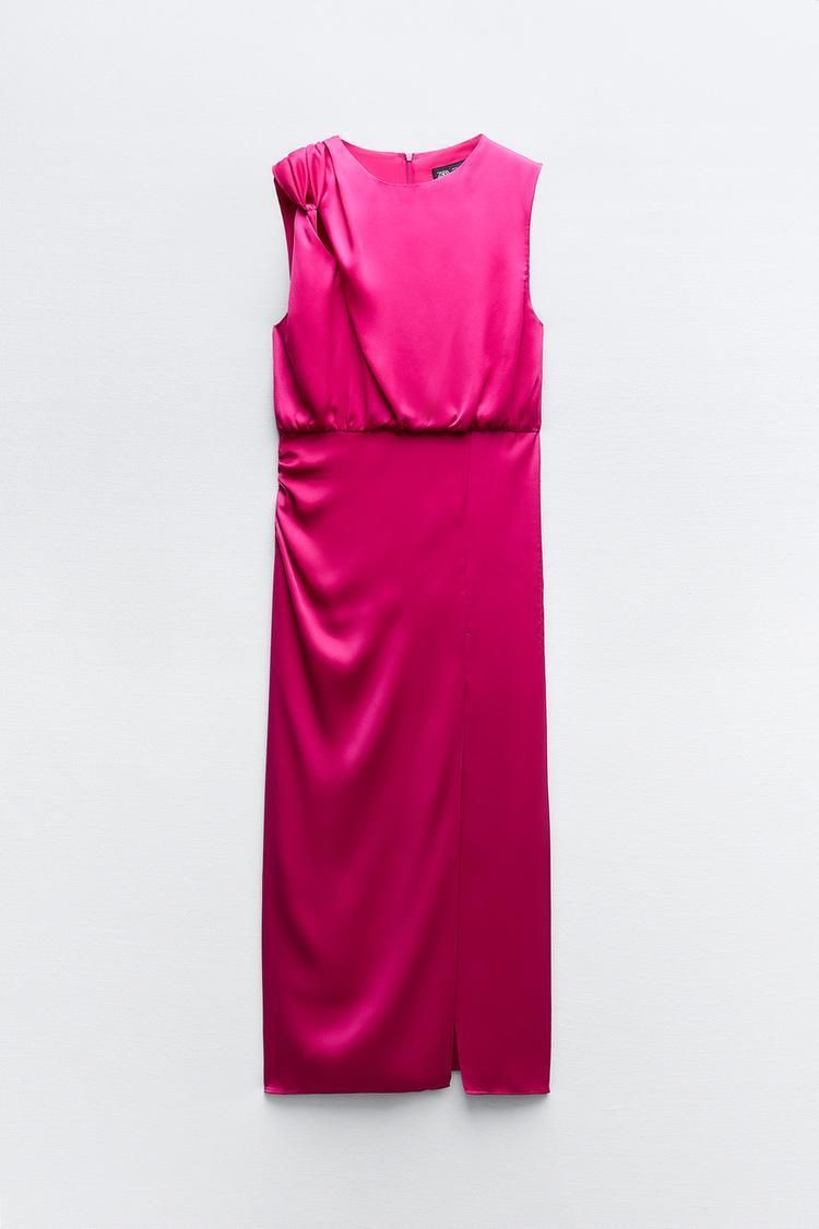 Vestido fucsia de Zara