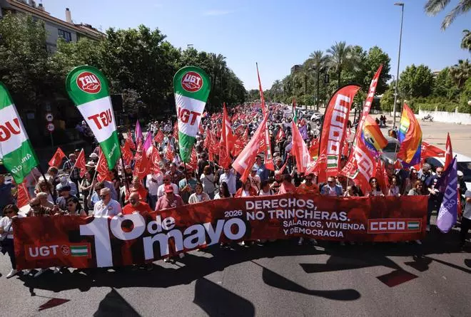 La manifestación del 1° de Mayo en Córdoba