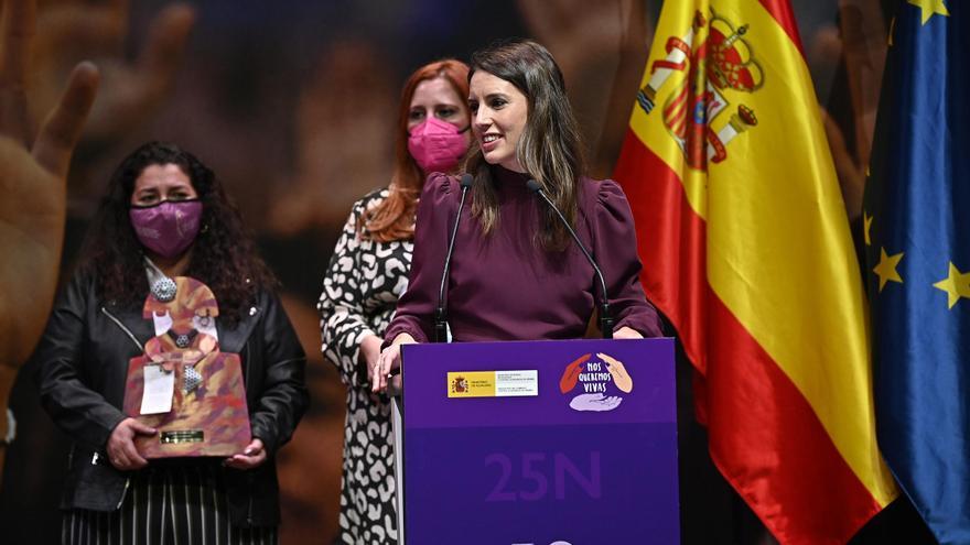 Irene Montero: “Que ninguna mujer se sienta sola, todas estamos juntas contra la violencia machista”