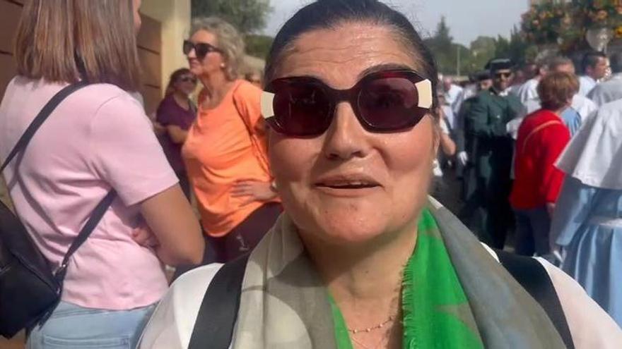 Vídeo | Testimonio de Rosa Durán, que acaba de portar a la patrona de su ciudad