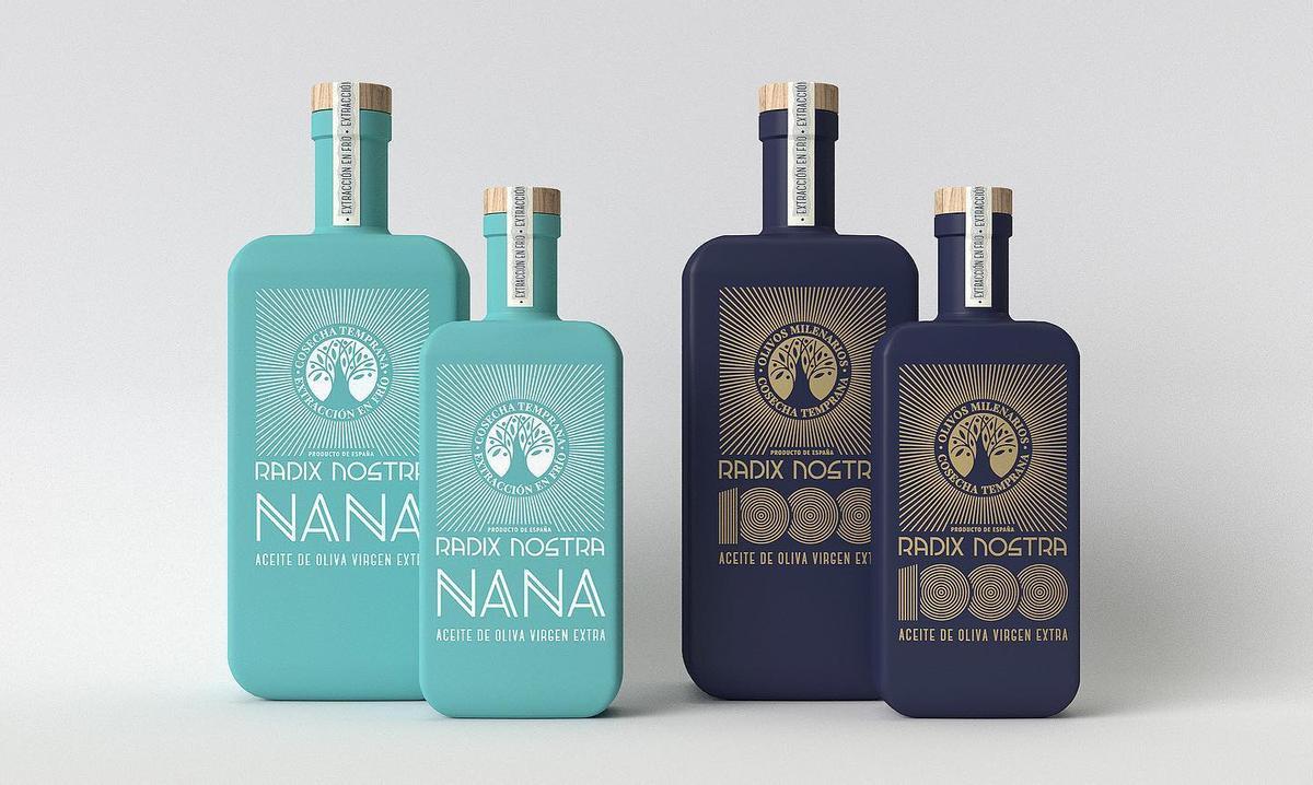 Presentación de lujo del aceite de Radix Nostra.