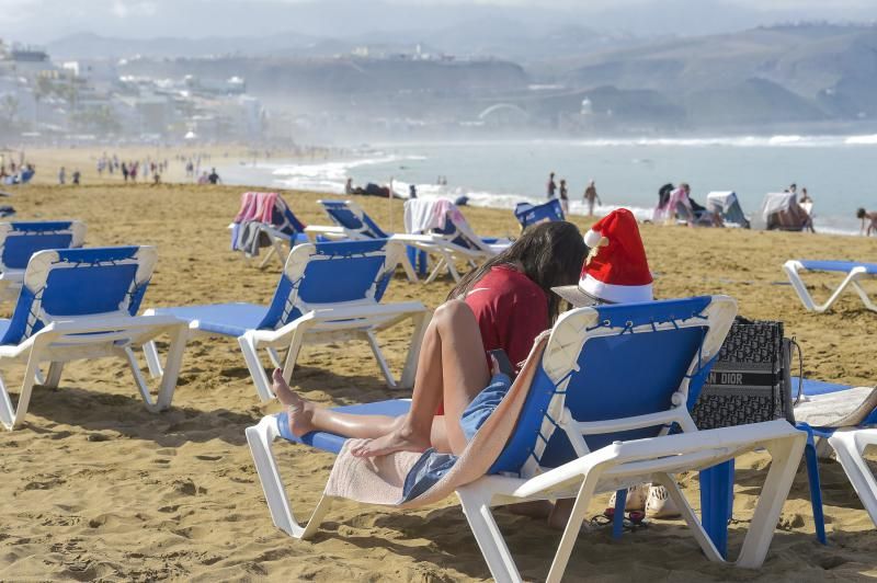 Navidad en la playa de Las Canteras