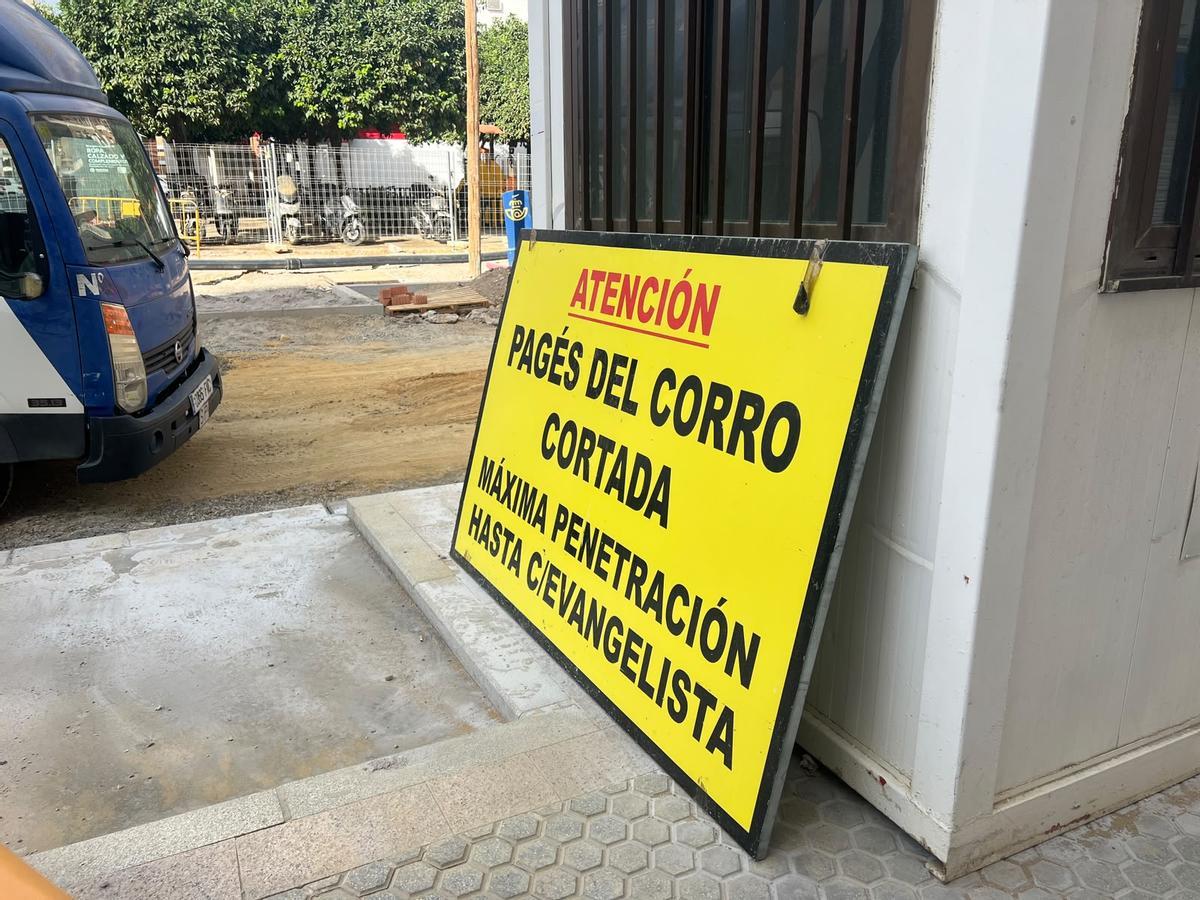 Obras de mejora de la calle Pagés del Corro, Triana, de Sevilla