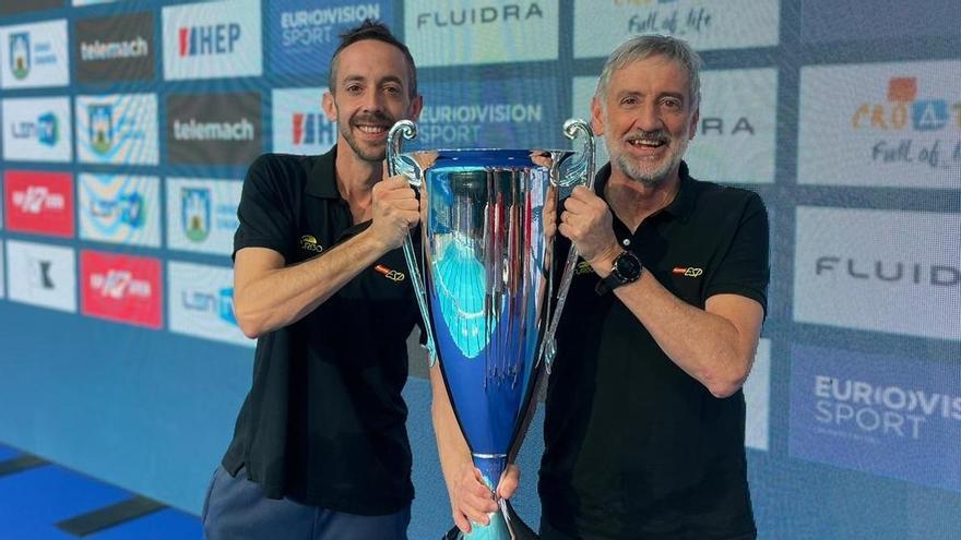 Albert i Marc Estiarte, campions d&#039;Europa amb la selecció estatal masculina de waterpolo