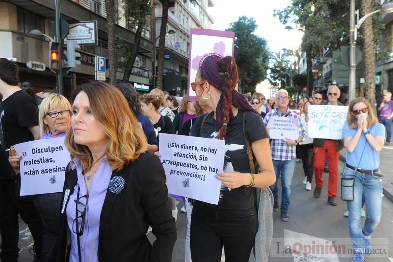 Manifestación contra la violencia patriarcal en Murcia