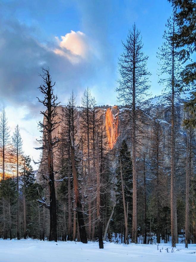 Cascada de Fuego, Parque Nacional de Yosemite, California, Estados Unidos