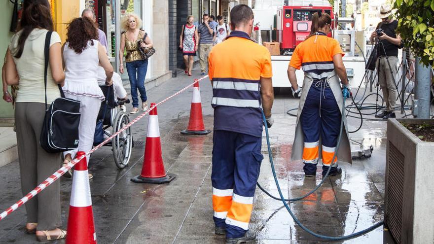 Trabajadores de la limpieza de Alicante