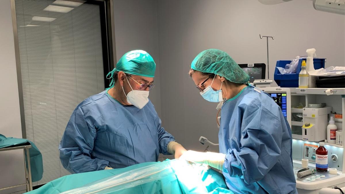 Realización de la técnica del ganglio centinela en el hospital QuirónSalud Córdoba.