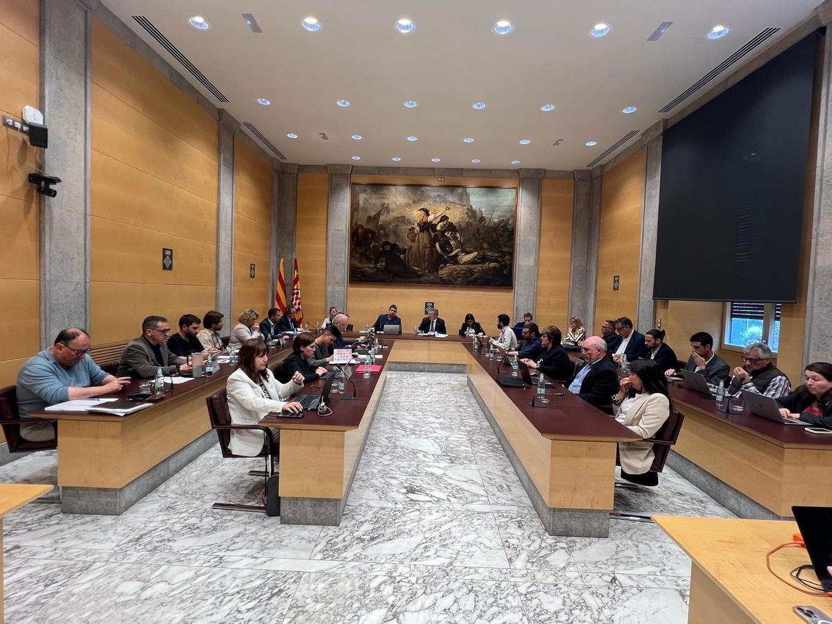Una imatge del ple de la Diputació de Girona, aquest dimarts