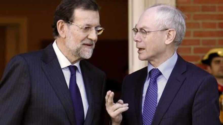 Rajoy recibe al presidente del Consejo Europeo