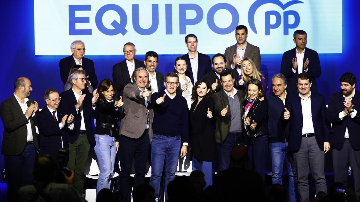 Presentación de los candidatos a las autonómicas del Partido Popular, en enero de 2023.