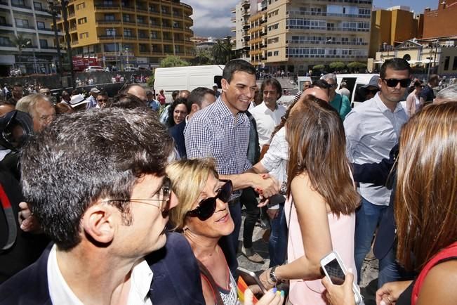 Delia Padrón Acto de los candidatos del PSOE al congreso y senado con la participación del candidato a la presidencia del gobierno Pedro Sánchez. , puerto de la cruz