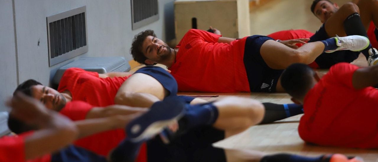 Zequi, en una sesión de entrenamiento en Vista Alegre.