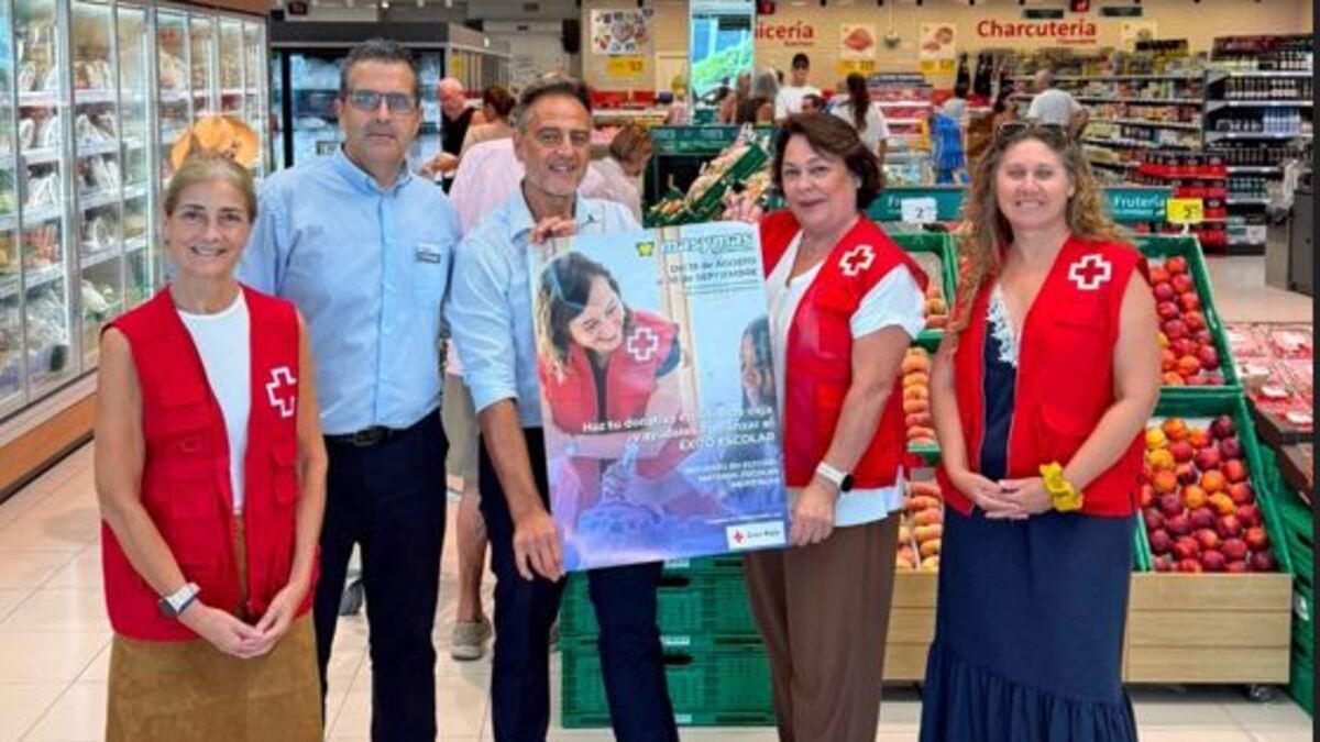 Presentació del projecte ‘Promoció de l’Èxit Escolar’ en un dels supermercats ‘masymas’.
