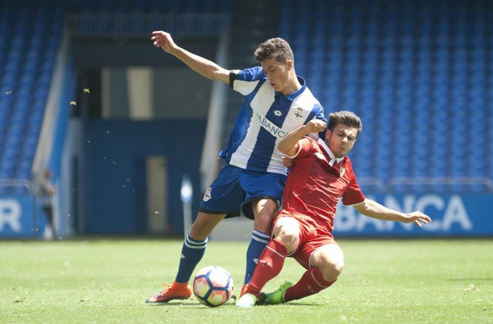 El Dépor juvenil cae y se queda fuera de la Copa