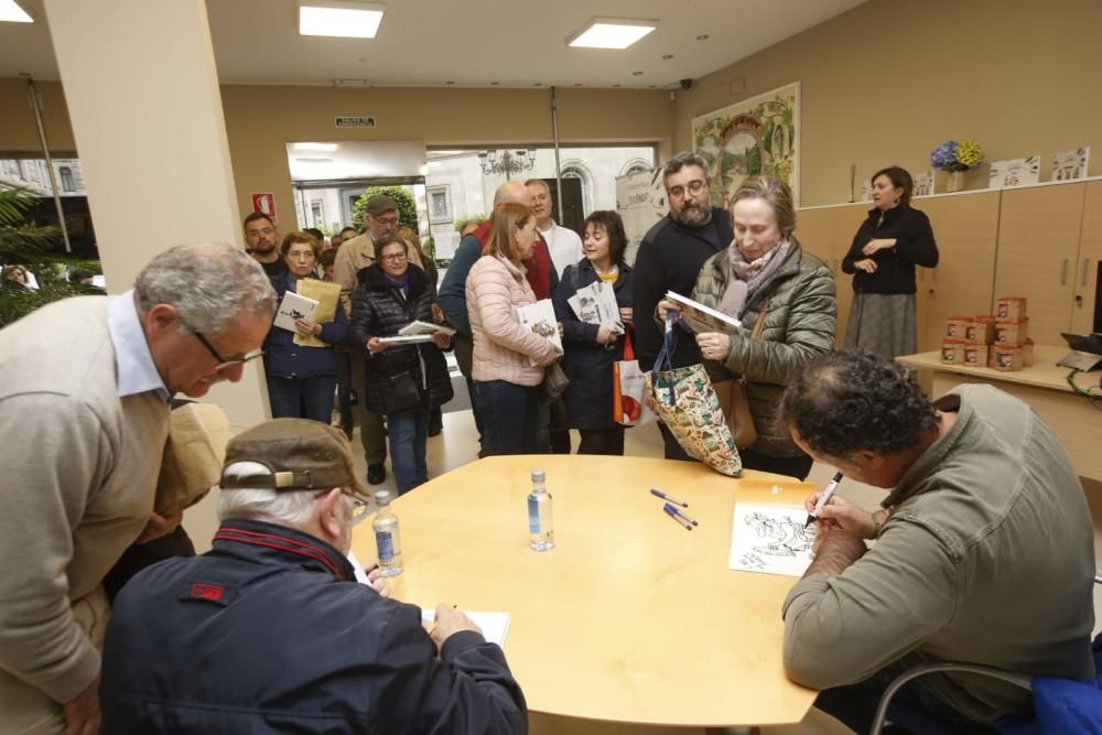 Firma de libros de Davila y Gogue en Vigo