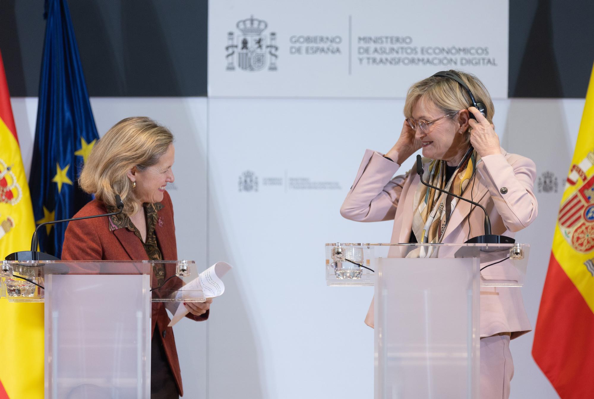 24 NOVIEMBRE 2022;MADRID;NADIA CALVIÑO;MAIREAD MACGUINNESS;REUNIÓN;CONFLICTO;PRECIOS ENERGÍA: OPNEN FINANCE;UNIÓN EUROPEA DE MERCADOS DE CAPITALES