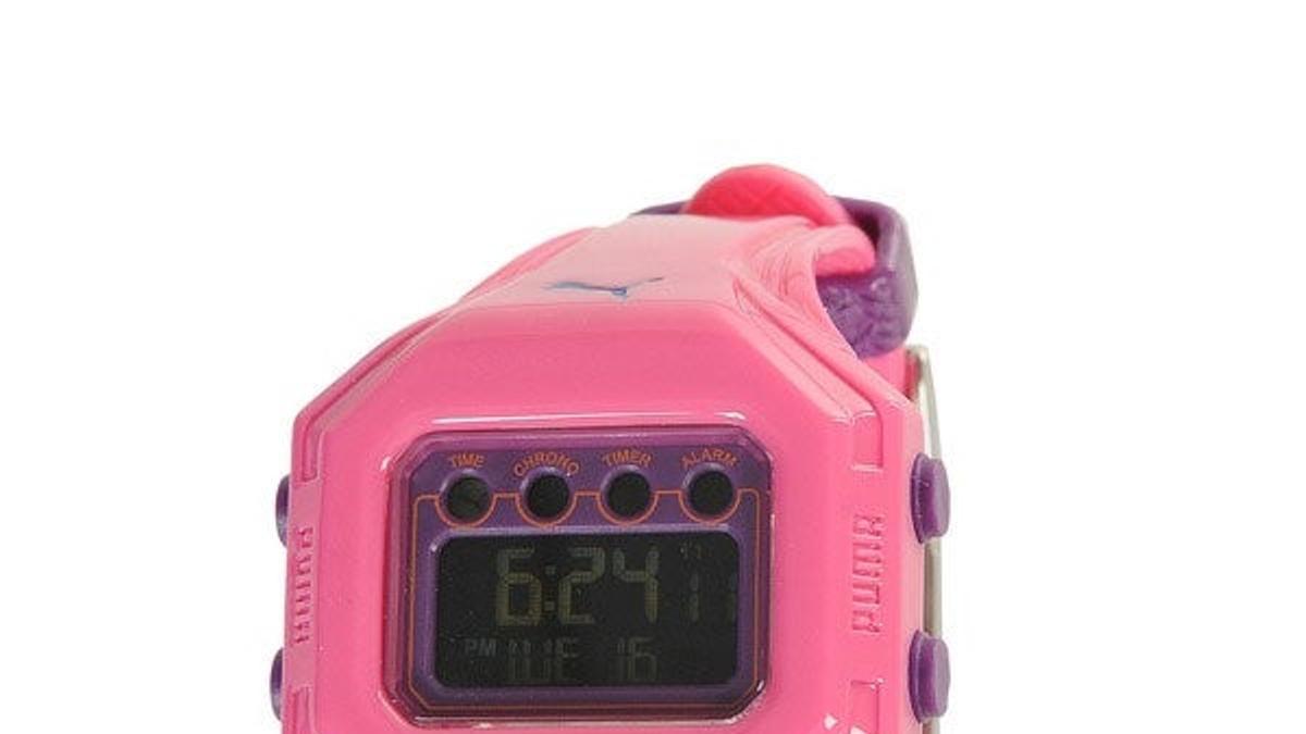 Reloj digital rosa de Puma