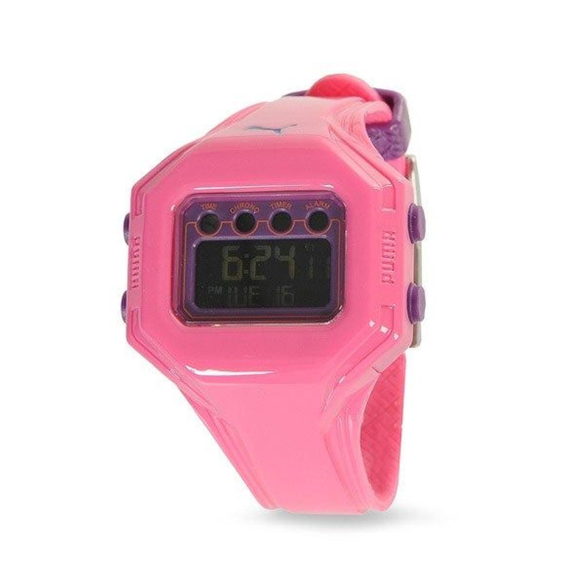 Reloj digital rosa de Puma