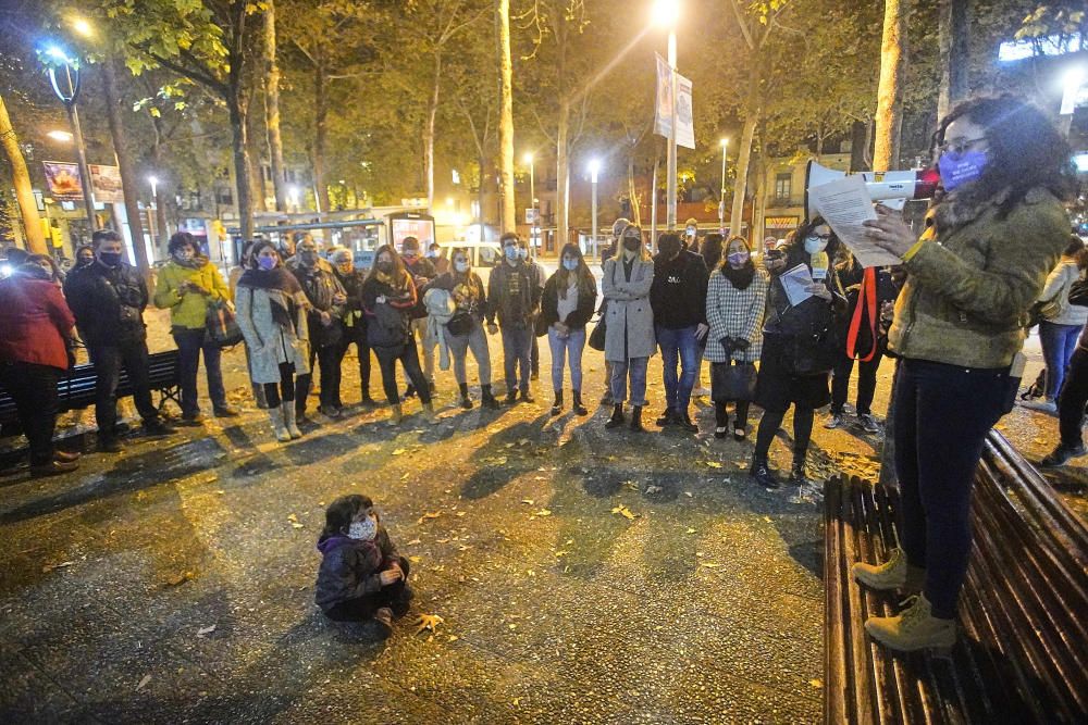 Concentració de la Plataforma Feminista de Girona