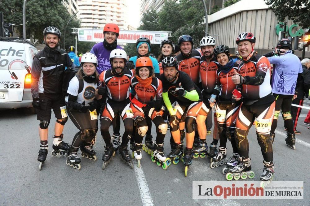 Murcia Maratón. Salida patinadores