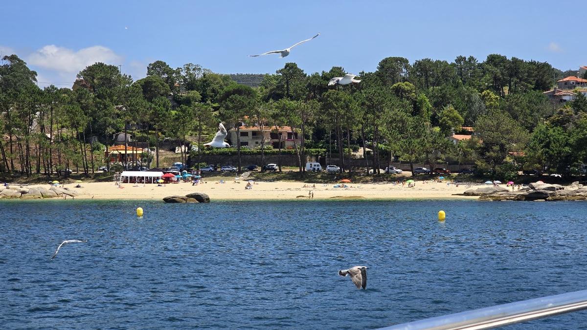La zona en la que se encuentra la parcela, tras la playa de As Pipas.