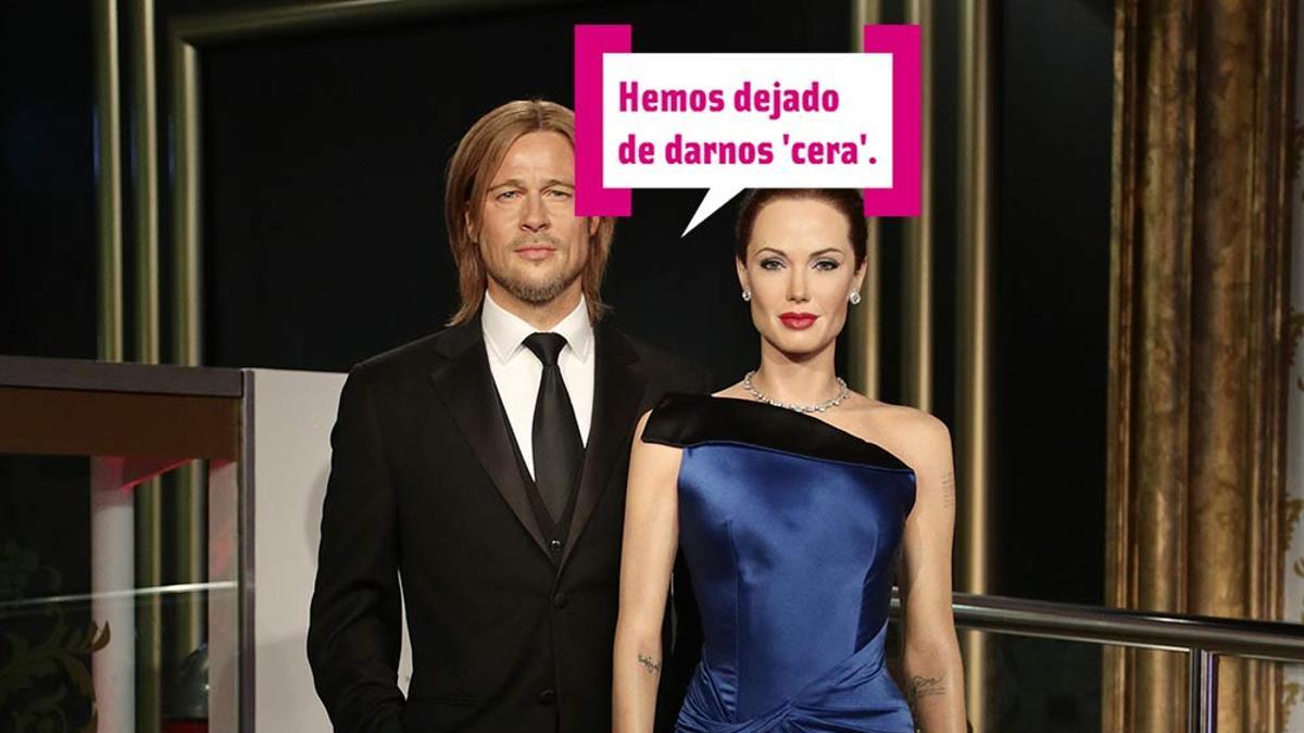 Las figuras de cera de Angelina Jolie y Brad Pitt en Londres