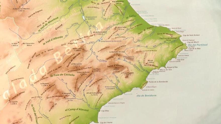 La Generalitat presenta el nuevo mapa físico de la Comunitat Valenciana