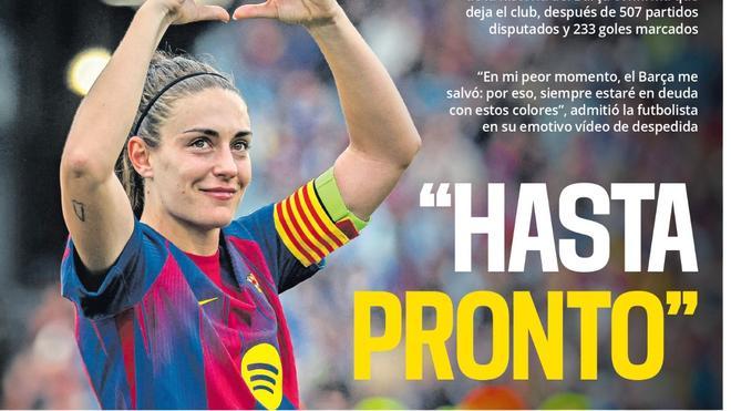 Esta es la portada de SPORT de hoy, miércoles 27 de mayo