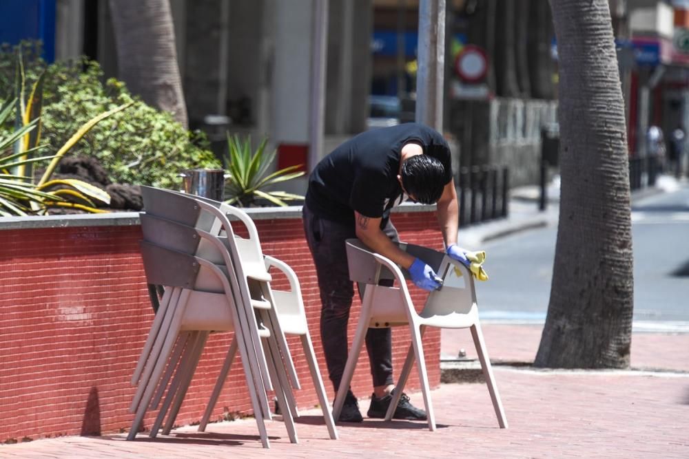 Las terrazas se preparan para reabrir al público