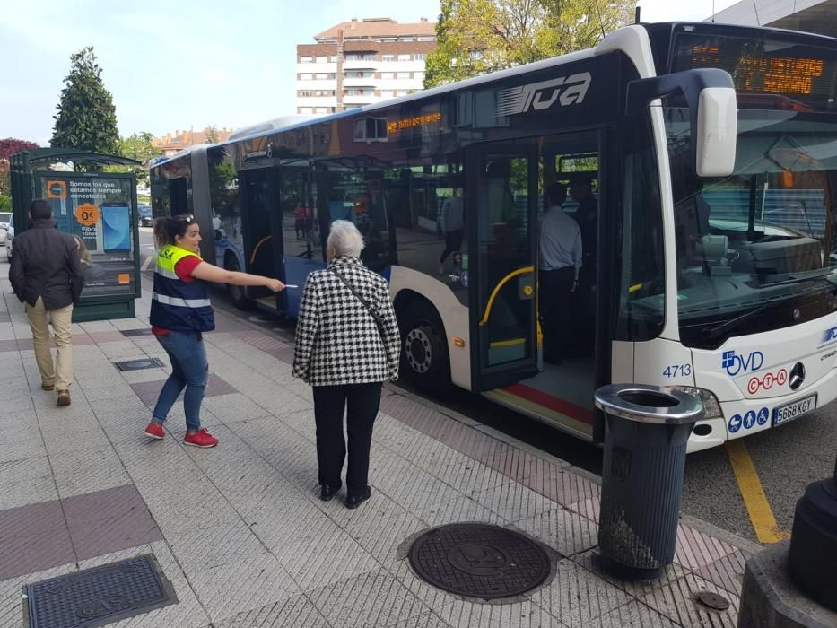 Accidente autobús en Oviedo