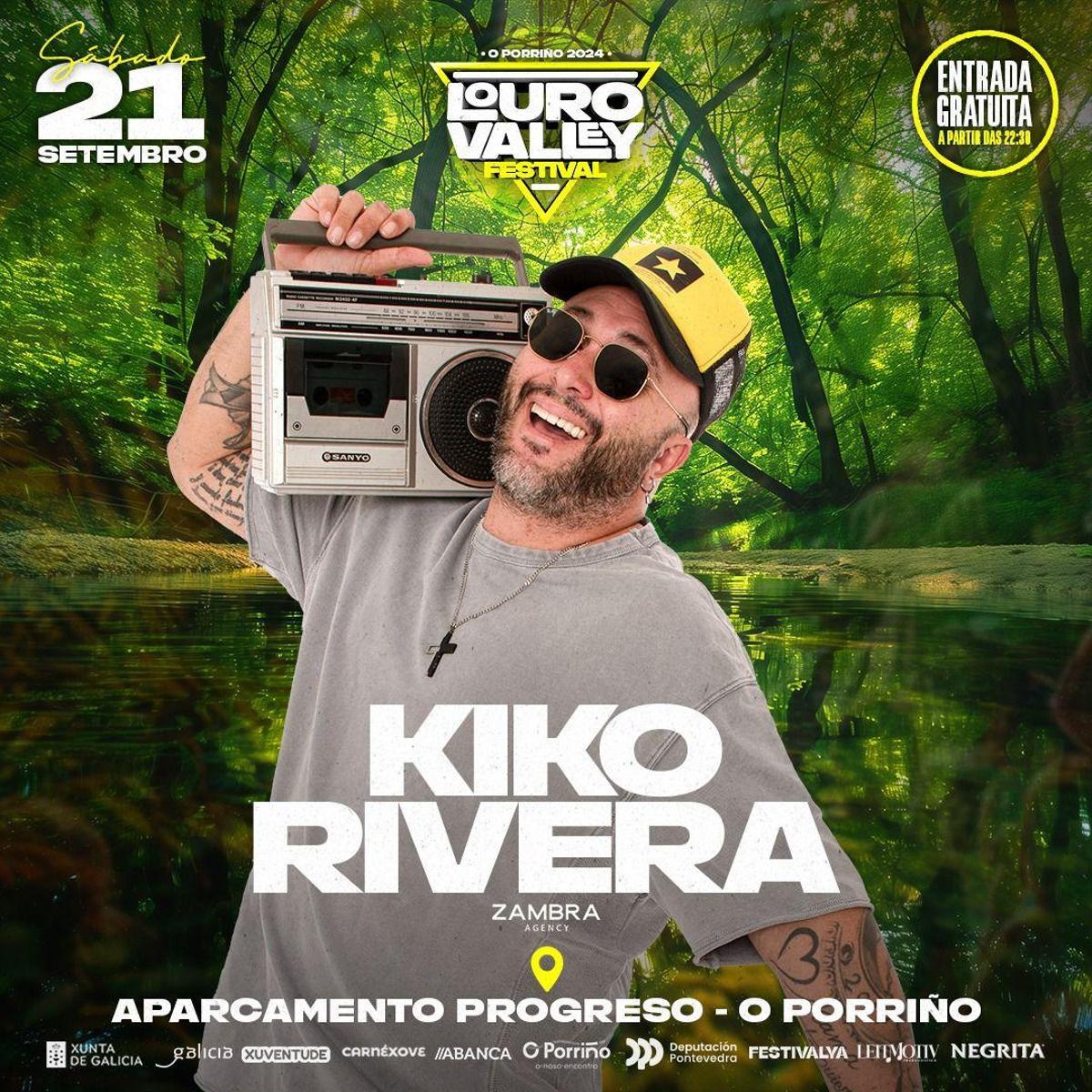 Kiko Rivera actuará en el Louro Valley de O Porriño.