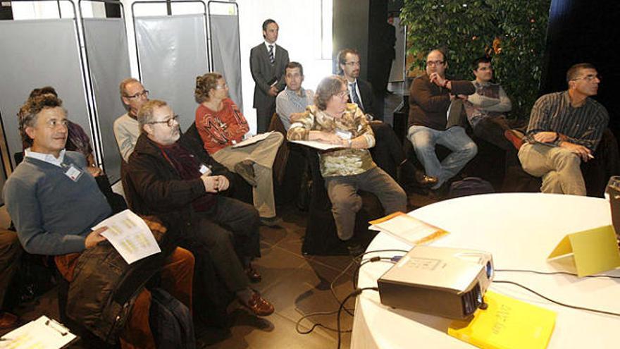 Una de les sessions del taller sobre hipertensió arterial que es va fer ahir al restaurant Mas Marroch.