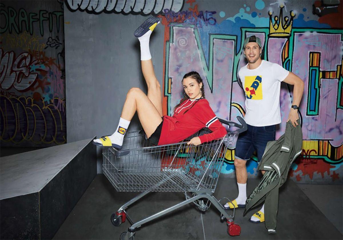 Moda de Lidl de la colección 'Lidl Fan Edition': calcetines, zapatillas, camisetas