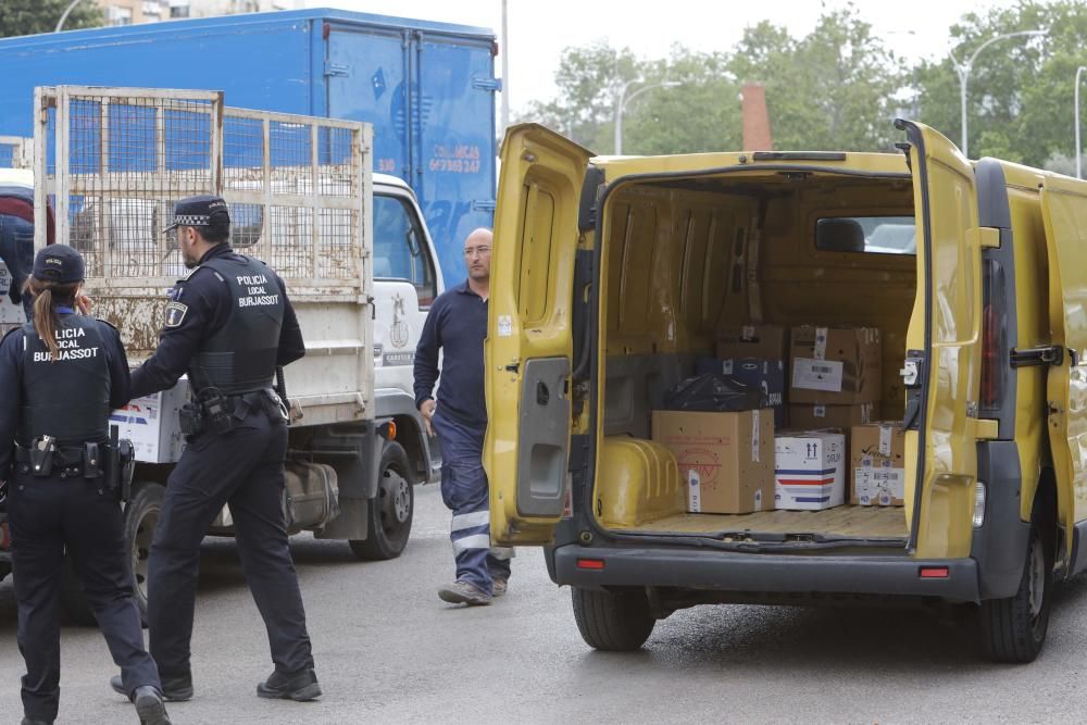 Operación policial en Burjassot