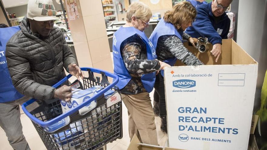 Recollida d&#039;aliments en la 10a edicio del Gran Recapte, l&#039;any passat