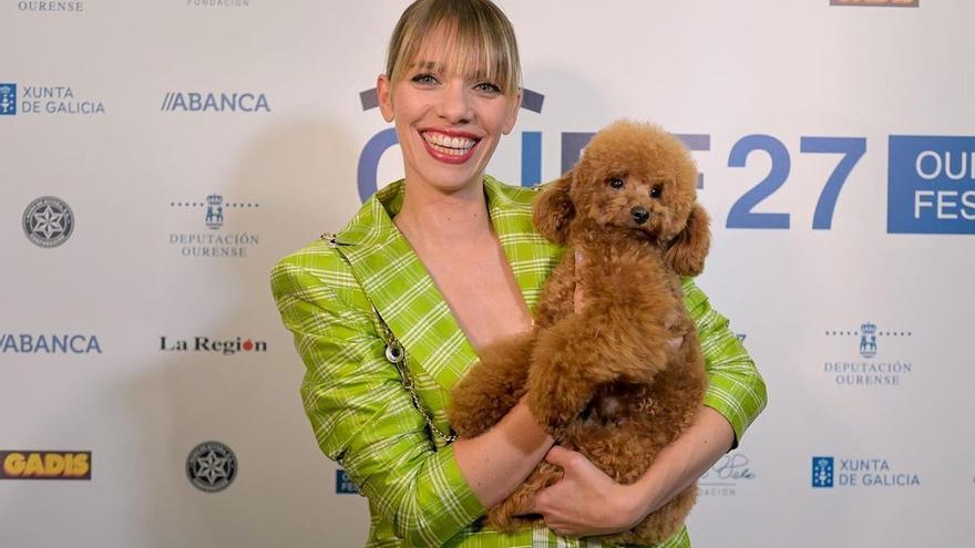 María Mera en el photocall de un evento