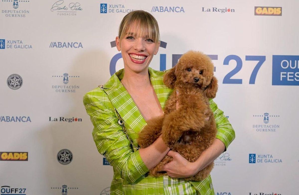 María Mera en el photocall de un evento
