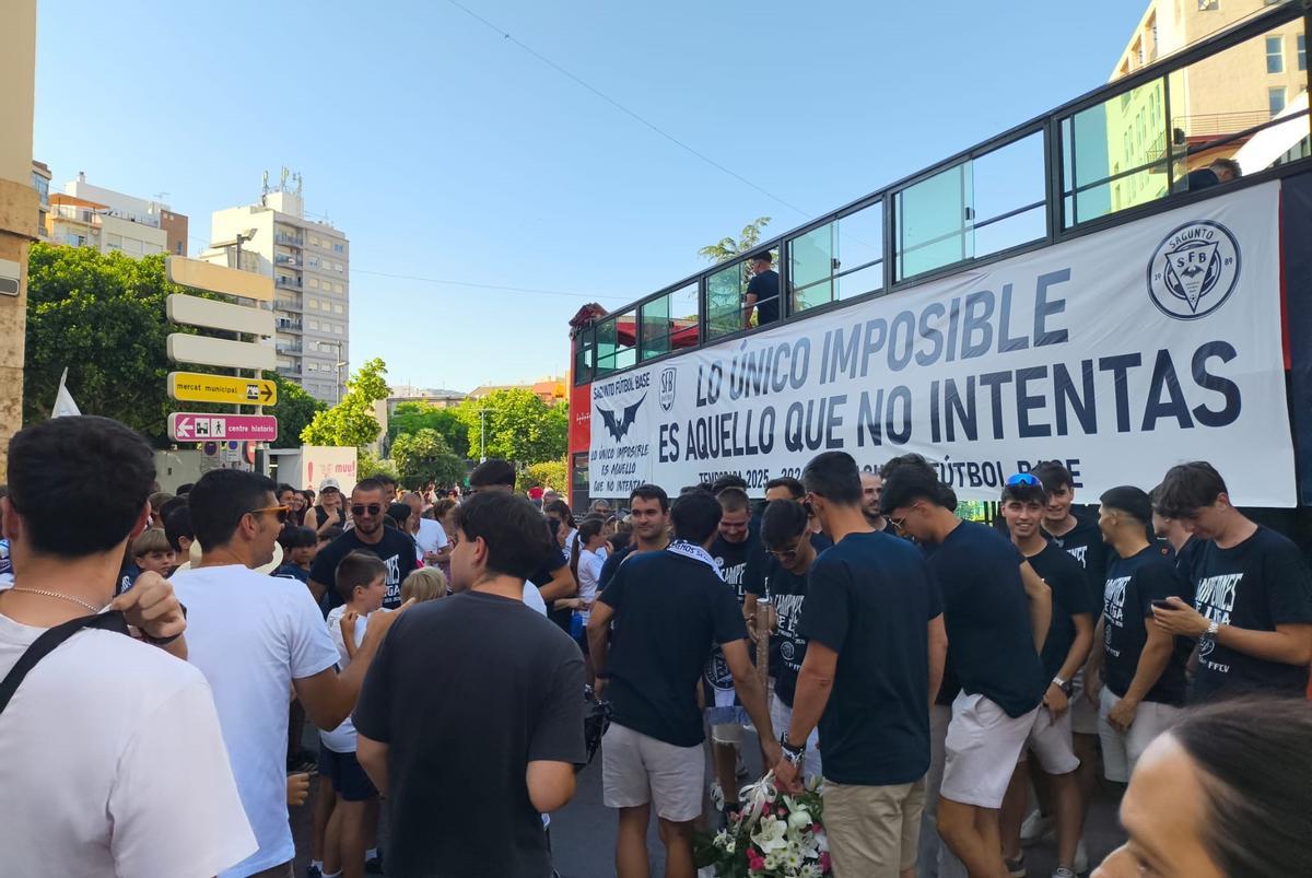 Celebración del Sagunto FB por el ascenso Celebración del Sagunto FB por el ascenso