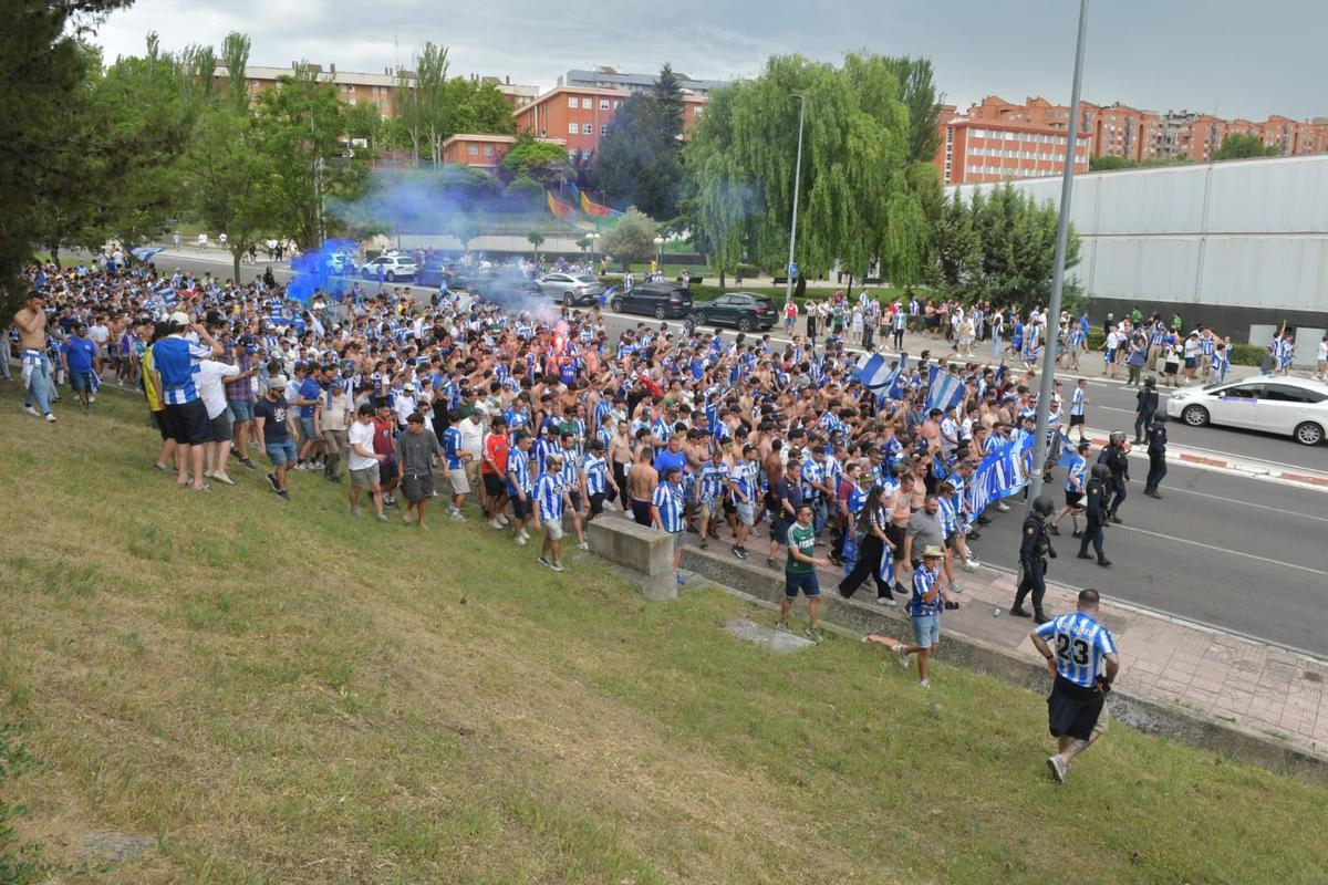 La previa en Valladolid: el 'corteo' hasta el estadio