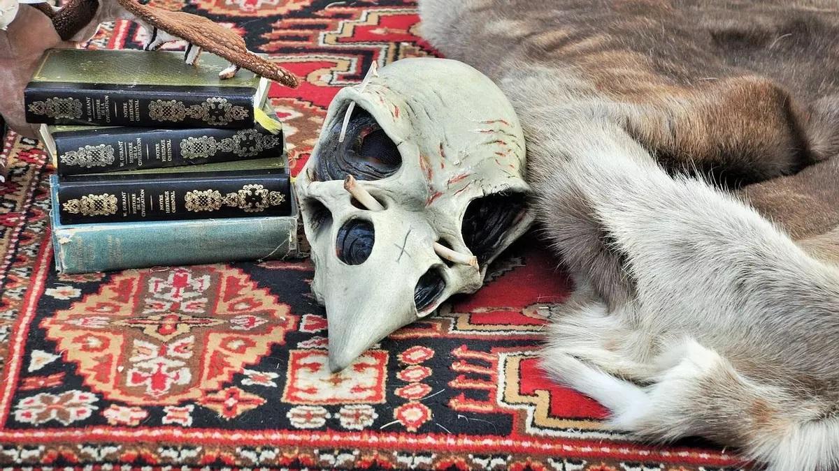 Elementos utilizados en un ritual de santería, en una imagen de archivo