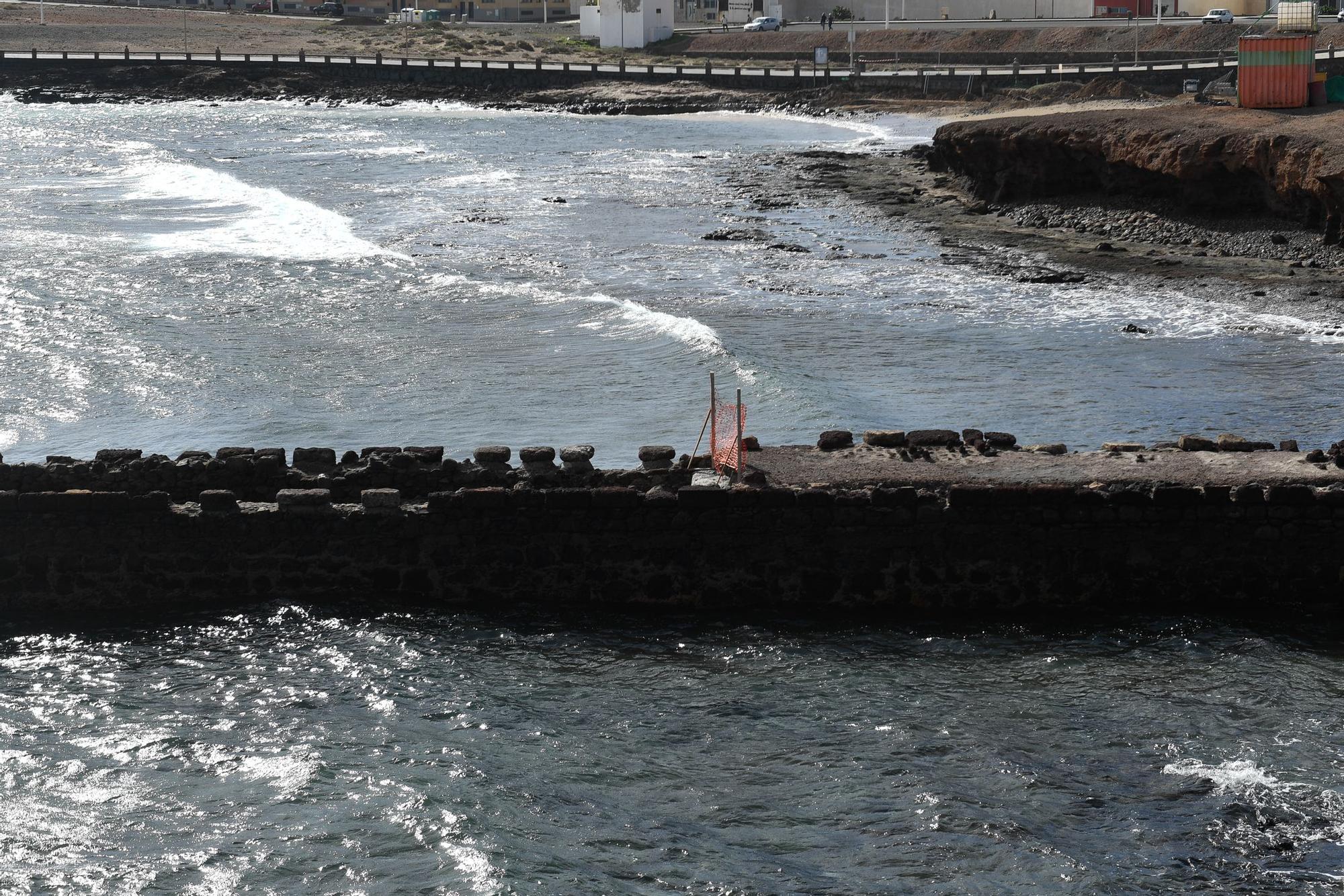 Obras en el muelle de Arinaga