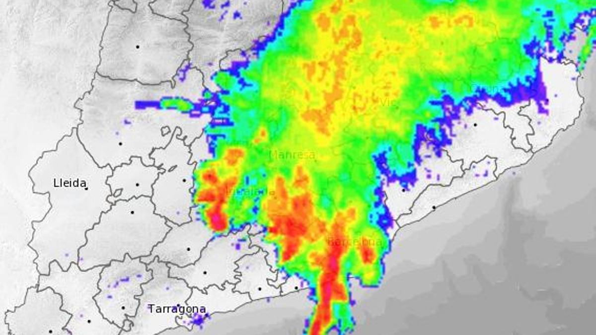 DANA YAĞMUR RADARI | Yeni DANA aracılığıyla Barselona ve Katalonya'daki yağmur radarını gerçek zamanlı olarak kontrol edin: Meteocat ve Aemet