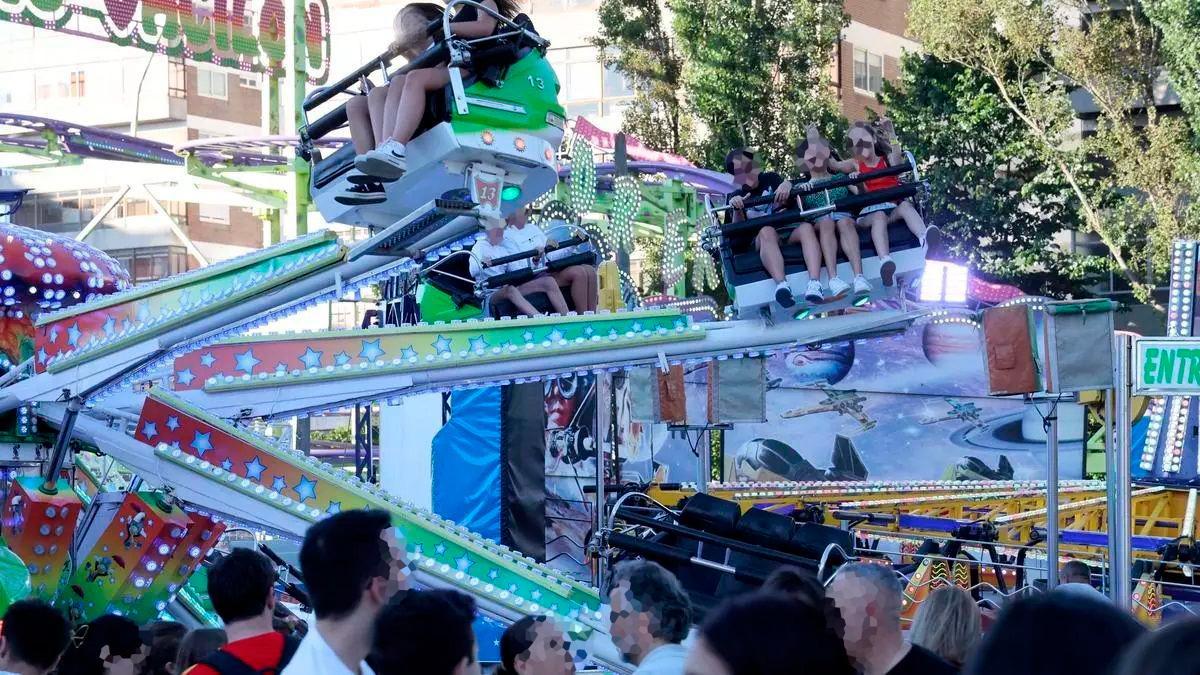 El saltamontes, hace dos años en las fiestas de Coia.