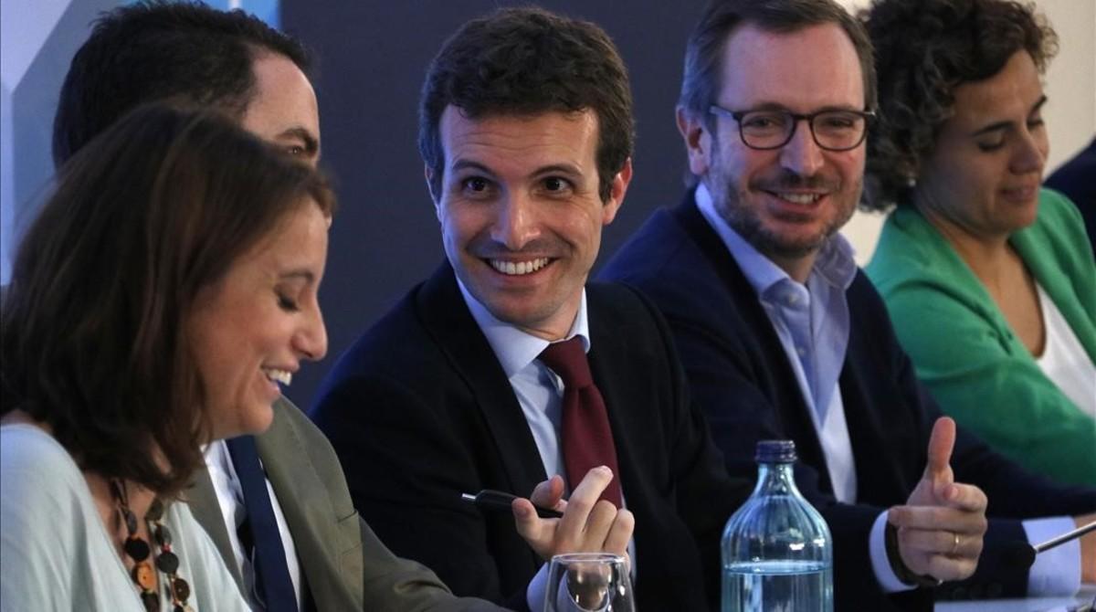 undefined44451042 el president del pp  pablo casado  en un moment del consell 180726143906