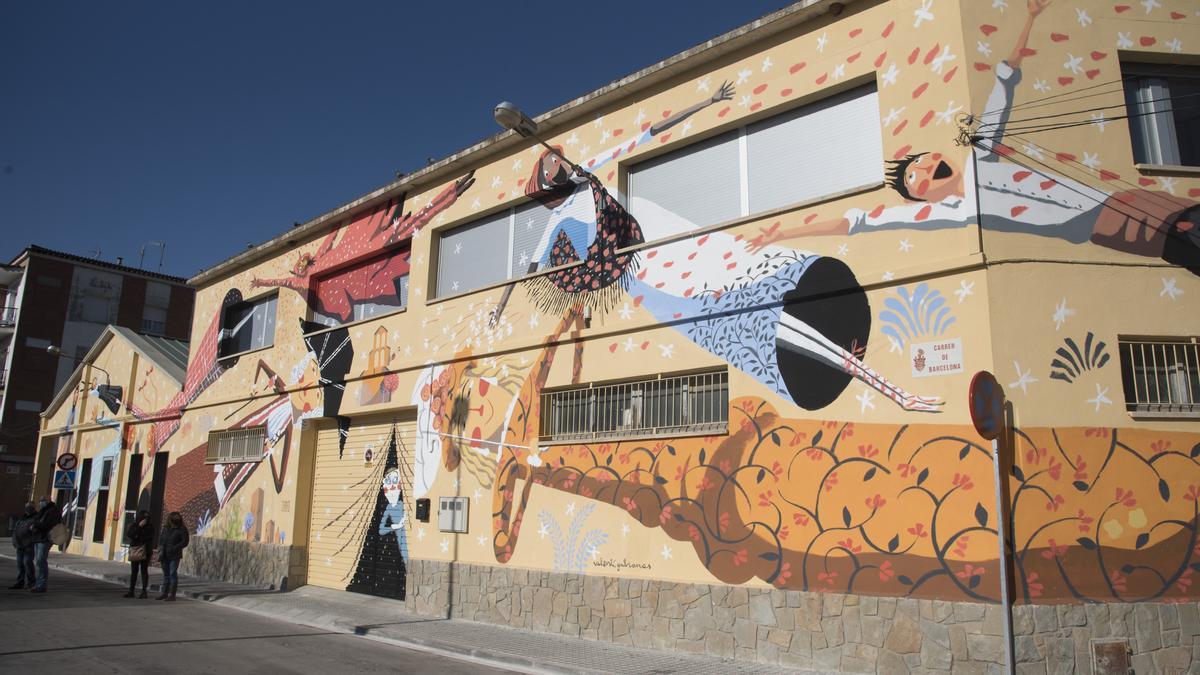El mural de Valentí Gubianas a l&#039;antiga Tèxtil Montserrat és un dels darrers projectes que s&#039;han executat
