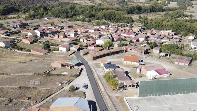 Vista aérea del municipio de Gallegos del Río.