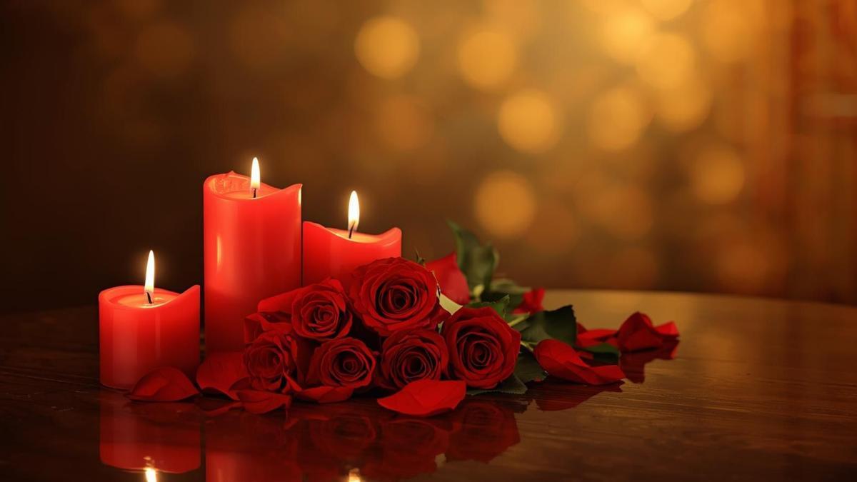 Ritual simbólico de amor y energía espiritual.